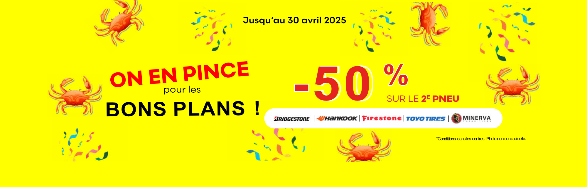 Code promotionnel Pneu Pas Cher -50% sur le 2eme pneu